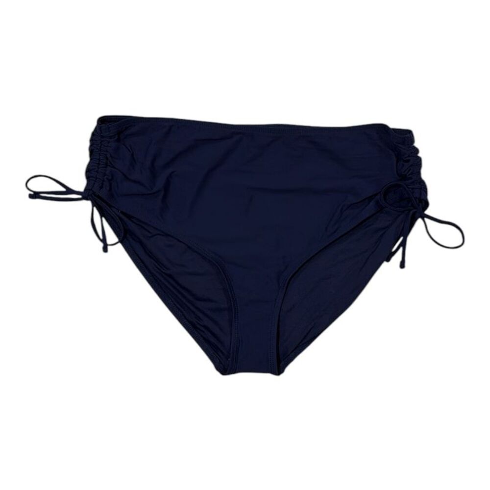 Navy - Anne Cole Limited Edition Women's Mid Rise Waist Full Coverage Swim Botto